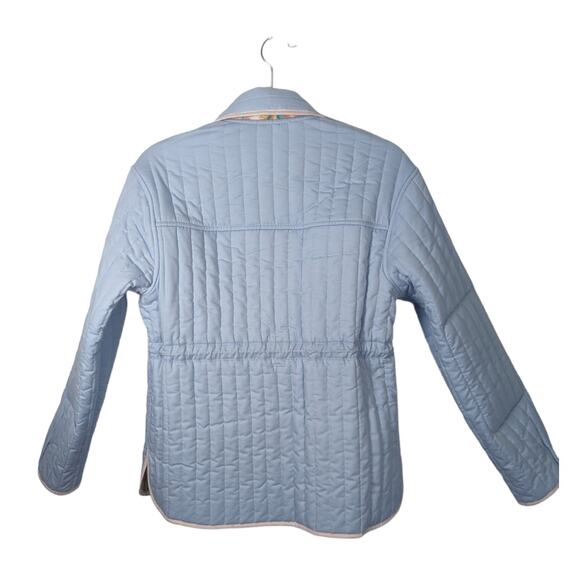 Derek Lam 10 Crosby NEW Pia Reversible Quilted Jacket Tangerine Multi XS - Picture 4 of 13